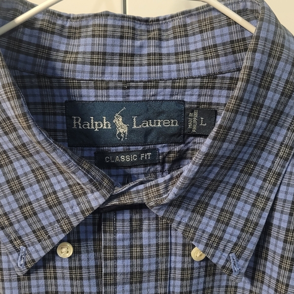 Polo Ralph Lauren Navy Checkered Men's Shirt - Picture 3 of 5